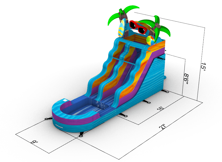 Beach Blast Water Slide WS4204