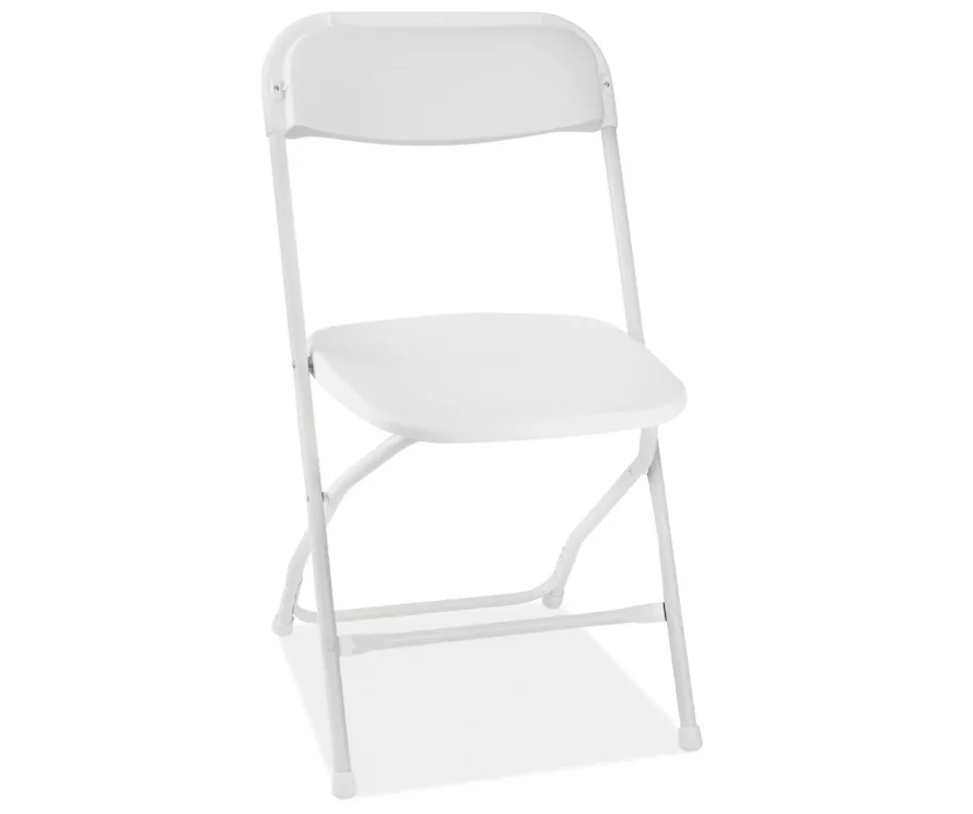 Plastic Folding Chair (WHITE)- AC9200