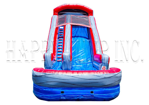 18' Red Volcano Water Slide WS8618-R
