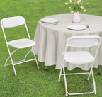Plastic Folding Chair (WHITE)- AC9200