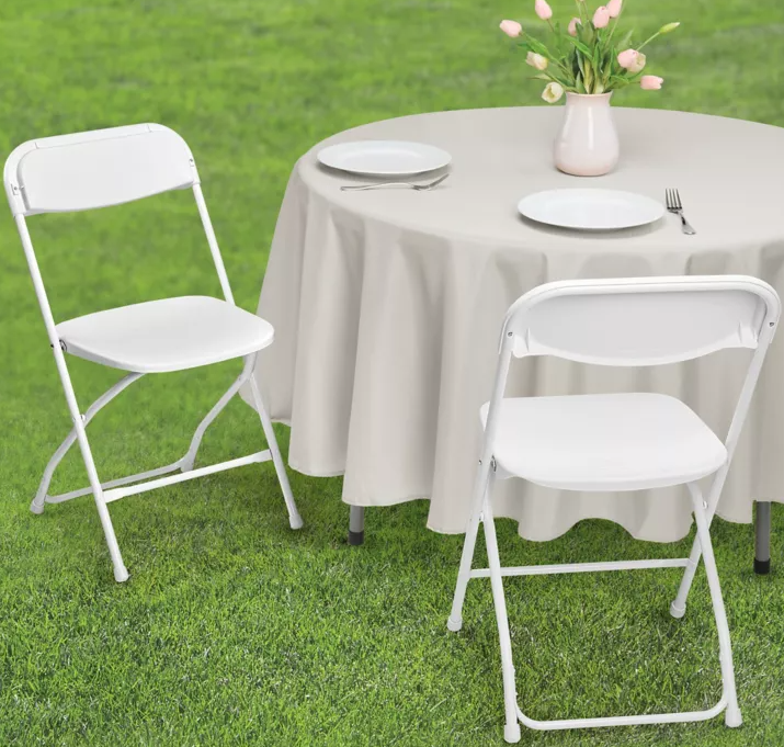 Plastic Folding Chair (WHITE)- AC9200